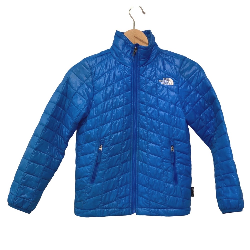 The North Face Boys Youth Size 7/8 Blue Thermoball Eco Insulated Puffer Jacket